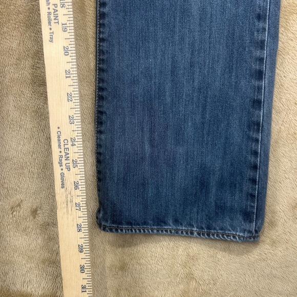 Rock & Republic Mens Relaxed Straight Distressed Blue Jeans 34x30 Medium Wash - Picture 3 of 10